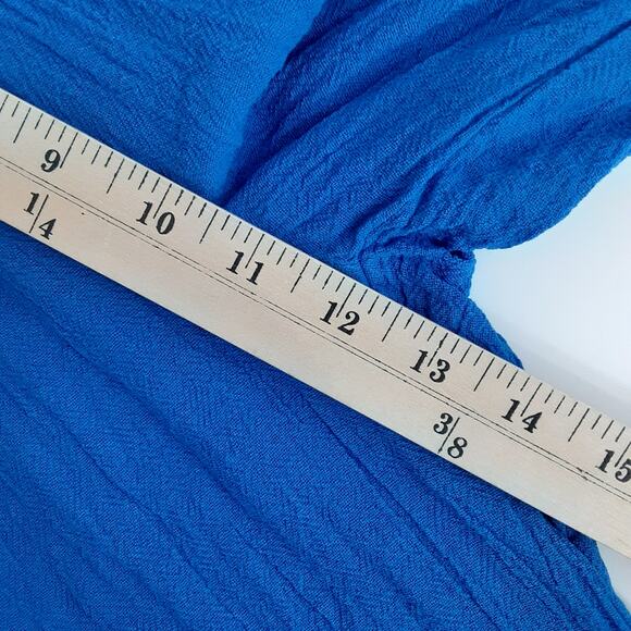 Oh My Gauze Surf Pant Elastic Waist Wide Leg Palazzo Pants 100% Cotton Lagenlook - Picture 9 of 11